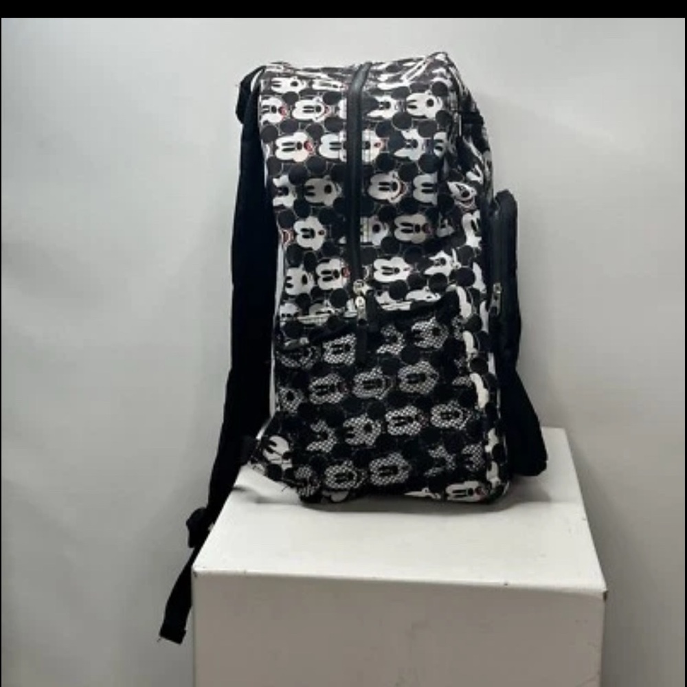 Disney Black and White Mickey Mouse Backpack - Picture 3 of 7